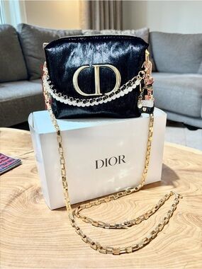 Dior Beaute Shimmering Velour Upcycled Crossbody Bag